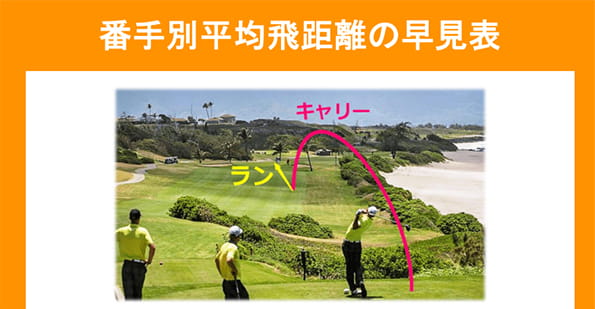 平均飛距離表