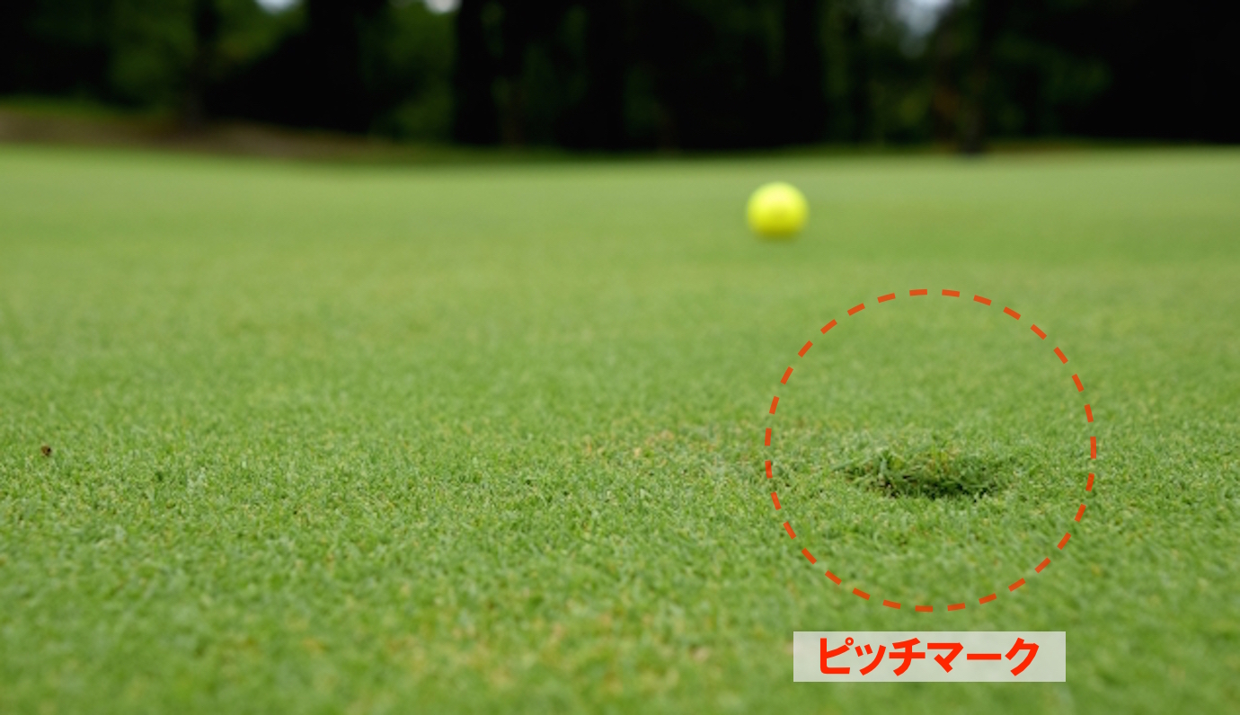 ゴルフ初心者へ ピッチマークの直し方を画像付きで解説 ゴルファボ